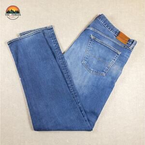 Lucky Brand 121 Heritage Slim Candiani Skinny Jeans Blue Men's Size 38X32